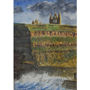 East Cliffe Whitby A4 Watercolour